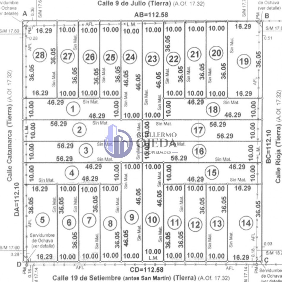 Terreno N°6 Lote en venta San Genaro Zona Este "28 Terrenos"
